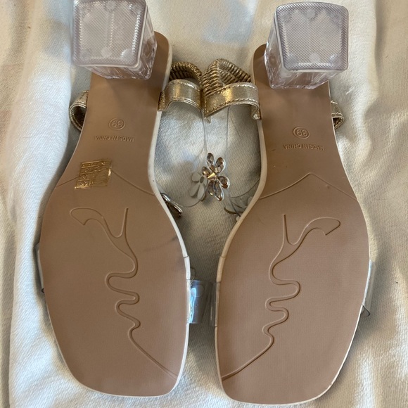 Rhinestone Slingback Sandals. - Picture 8 of 12